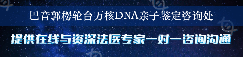 巴音郭楞轮台万核DNA亲子鉴定咨询处